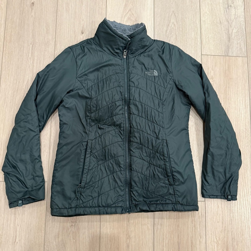 THE NORTH FACE - Women's Hunter Green Quilted Jacket - Size Medium